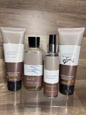 Bath & Body Works Leather & Brandy Men’s Body collection